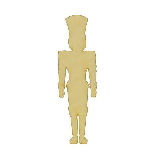 Package of 1, Jumbo 5. 75" X 18" X 1/8" Baltic Birch Plywood Toy Soldier Wood Cutout For Art & Craft Project, Made in USA