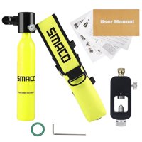 SMACO 0.5L Portable Underwater Oxygen Cylinder Tank Diving Equipment Set