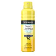 (2 pack) Neutrogena Beach Defense Oil-Free Body Sunscreen Spray, SPF 70, 6.5 oz