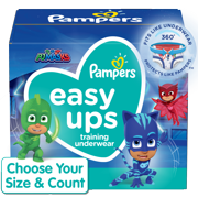 Pampers Easy Ups Boys Training Pants (Choose Size & Count)