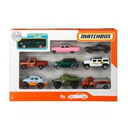 Matchbox 9-Pack Vehicles, Collection Of 1:64 Scale Cars For Kids 3 Years Old & Up (Styles May Vary)
