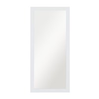DecMode 32"W, 70"H Rectangle Wall Mirror, White
