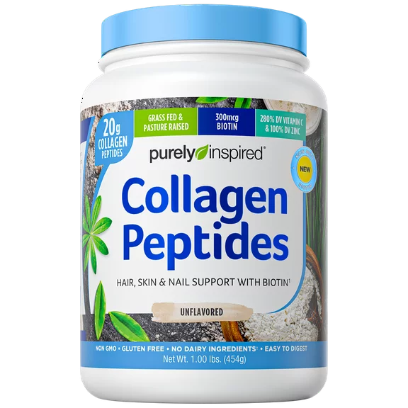 Purely Inspired Collagen Protein Powder Unflavored, Grass Fed, 23 Servings