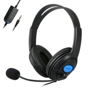 Wired Stereo Gaming Headset for PS4, PC, Xbox One Controller Laptop Mac, Noise Cancelling Headphones with Mic, Bass Surround, Soft Memory Earmuffs
