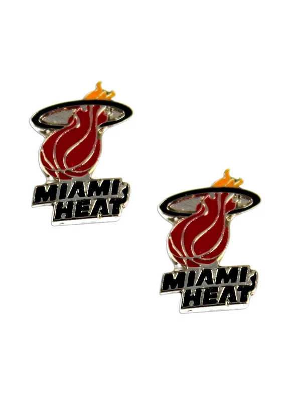 Miami Heat Post Stud Sports Team Logo Earring Set NBA Charm