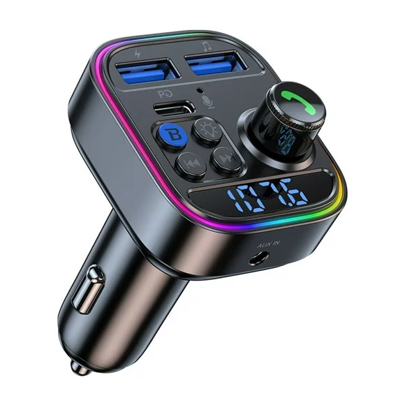 Spring Savings Clearance Items! Zeceouar Clearance Items Car Mp3 Player 7-color LED Display Dual USB Hands-free Call HIFI Stereo Music PD 30W Fast Charge Intelligent Protection Stable Transmission