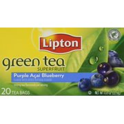 Lipton Green Tea Bags, Superfruit, Purple Acai & Blueberry, 20 ct