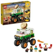 LEGO Creator 3in1 Monster Burger Truck 31104 Vehicle Building Kit for Kids (499 Pieces)