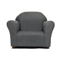 Roundy Childrens Chair Microsuede Charcoal