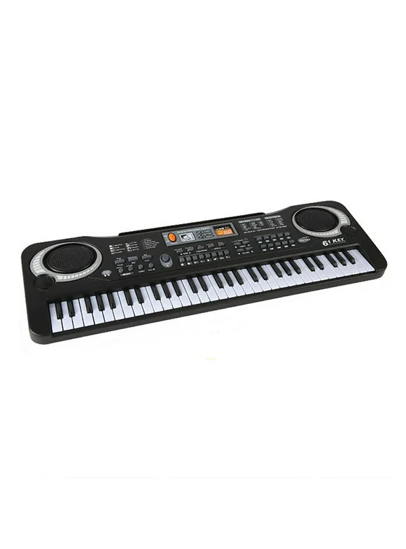 Lemonbest 61-Key Piano Keyboard with Microphone, Portable Digital Electronic Keyboard for Beginners (Kids & Adults)