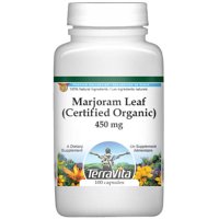 Marjoram Leaf (Certified Organic) - 450 mg (100 Capsules, Zin: 517751)