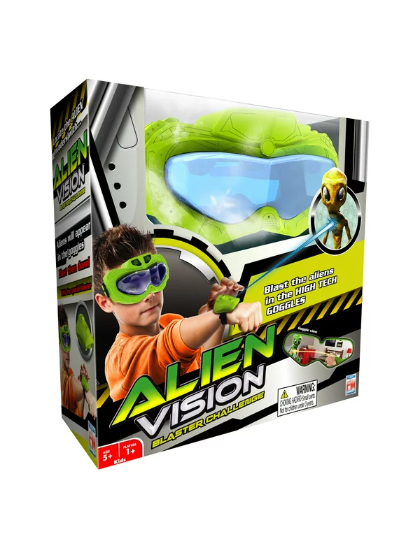 Fotorama Alien Vision Action Game, Shoot Roaring Aliens, Powerful Wrist Blaster, Space Goggles, Play Indoors, Outdoors, & in The Dark, Hand-Eye Coordination, Motor Skills, Ages 5+