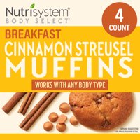 Nutrisystem Cinnamon Streusel Breakfast Muffins, 4ct, Delicious Pastries to Start Your Day Off Strong