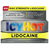 ICY HOT Cream with Lidocaine 2.7 oz (Pack of 6)
