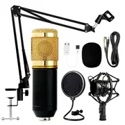 Microphone for Computer Complete Kit BM800 For Podcast, Singing, Broadcasting Studio Pro Audio Recording Arm Stand Shock Mount