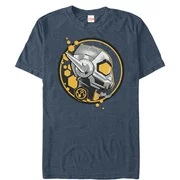 Men's Marvel Ant-Man and the Wasp Hope Stamp  Graphic Tee Navy Blue Heather 5X Large