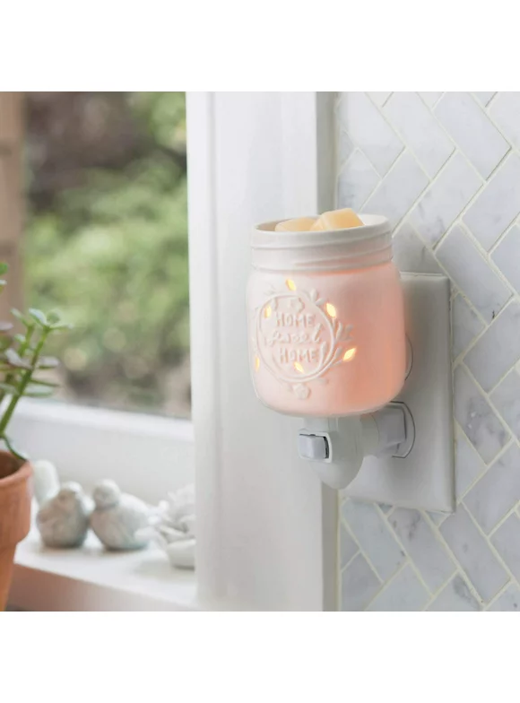 Candle Warmers Etc Pluggable Fragrance Warmer, Mason Jar