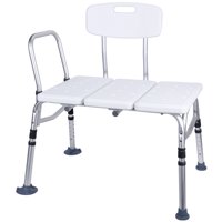 BalanceFrom Tub Transfer Bench With Microban Antimicrobial Protection, for Use as A Shower Bench or Bath Seat