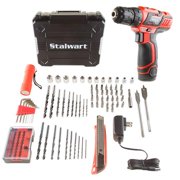 Stalwart 12-Volt Lithium-Ion 2-Speed Drill And 75-Piece Accessory Tool Set, 75-PT1003
