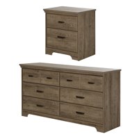 South Shore Versa 6-Drawer Dresser and Nightstand, Multiple Finishes