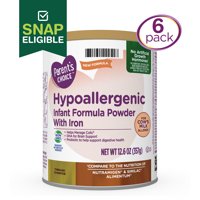 Parent's Choice Hypoallergenic Baby Formula Powder with Iron, 12.6oz, 6 Count