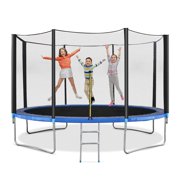 MaxKare 12Ft Trampoline with Safety Enclosure & Ladder for Kids Adults to Exercise Outdoor Indoor Backyard Recreational Large Rebounder, 400 LBS Capacity