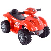 Ride On Toy Quad, Battery Powered Ride On ATV Dinosaur Four Wheeler With Sound Effects by Hey! Play!  Toys for Boys and Girls 2 - 4 Year Olds (Red)