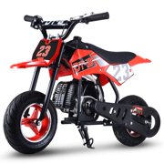 51CC 2-Stroke Kids Dirt Off Road Mini Dirt Bike, Red