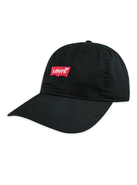 Levi's Men's Classic Twill Baseball Hat with Logo, Black