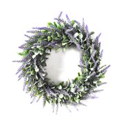 YINKUU Artificial Wreath Faux Greenery Wreath Front Door Spring Gift Window Pendant Decoration Props