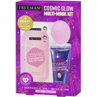 ($12.99 Value) Freeman Holiday Cosmic Glow Fresh & Luminous Skin Facial Mask, 4 Piece