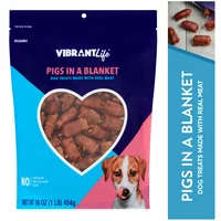 Vibrant Life Pigs in a Blanket Dog Treats, 16 oz