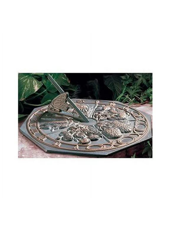 Whitehall Aluminum Butterfly Sundial, Oil Rub Bronze, 10"