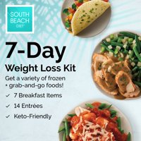 South Beach Diet Phase 1 Frozen + Ready-to-go 7-Day Weight Loss Kit, 21 meals