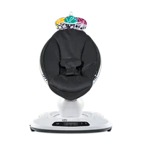 4moms mamaRoo 4 Baby Swing | Bluetooth Baby Rocker with 5 Unique Motions | Smooth, Nylon Fabric | Classic Black