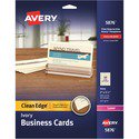 1 PC-Avery Clean Edge Laser Business Card - Ivory - 58 Brightness - 3 1/2 x 2 - 200 / Pack - Heavyweight, Perforated, Rounded Corner