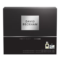 David Beckham 2pc Fragrance Gift Set: 1oz Instinct Spray, 1oz Homme Spray | Woody & Gently Spiced