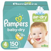 Pampers Baby-Dry Diapers (Choose Size & Count)