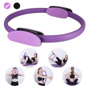 TSV Fitness Pilates Ring, 15in Fitness Magic Circle with Dual Grip Handles, Yoga Fitness Circle, Balanced Body Ultra-Fit Circle Pilates Ring for Both Beginners and Advanced, Lightweight & Resistant
