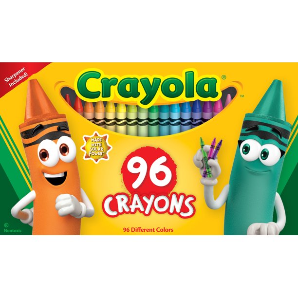 Crayola Crayon Set, 96 Ct, Back to School Supplies, Teacher Supplies, Art Set, Child Ages 3+