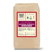 Boulder Organic Ethiopia Sidamo Organic & Fair Trade Single Origin Whole Bean Coffee, Light Roast, 12 oz. Bag, Roast to Order