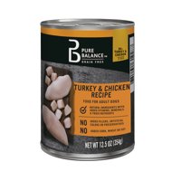 Pure Balance Grain-Free Turkey & Chicken Recipe Wet Dog Food, 12.5 oz, 12 Count