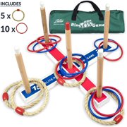 Elite Outdoor Games For Kids - Ring Toss Yard Games for Adults and Family. Easy Backyard Games to Assemble, With Compact Carry Bag for Easy Storage. Fun Kids Games or Outdoor Toys for Kids
