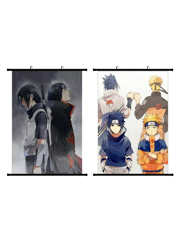 Taicanon Anime Poster- Naruto Poster Wall Scroll Uchiha Itachi Poster Anime Poster Art Prints for Home Wall Decor, Manga Comic Poster Fans Gift(Naruto)