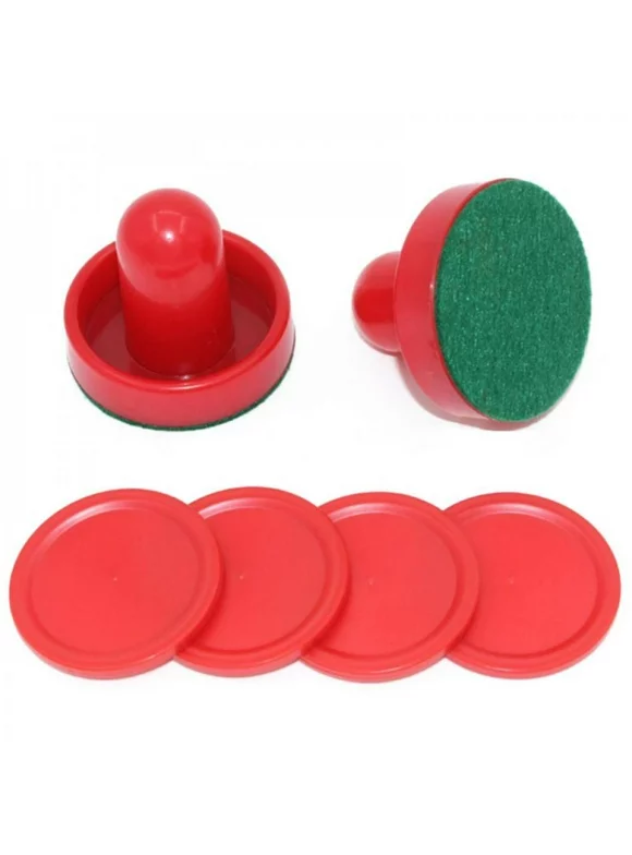 8pcs/set Home Standard Plastic Air Hockey Pushers And Pucks Replacement For Game Tables Goalies Accessories