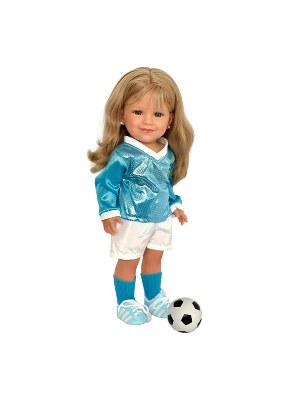 18 Inch Doll Clothes- Blue Soccer Outfit Fits 18 Inch Fashion Girl Dolls