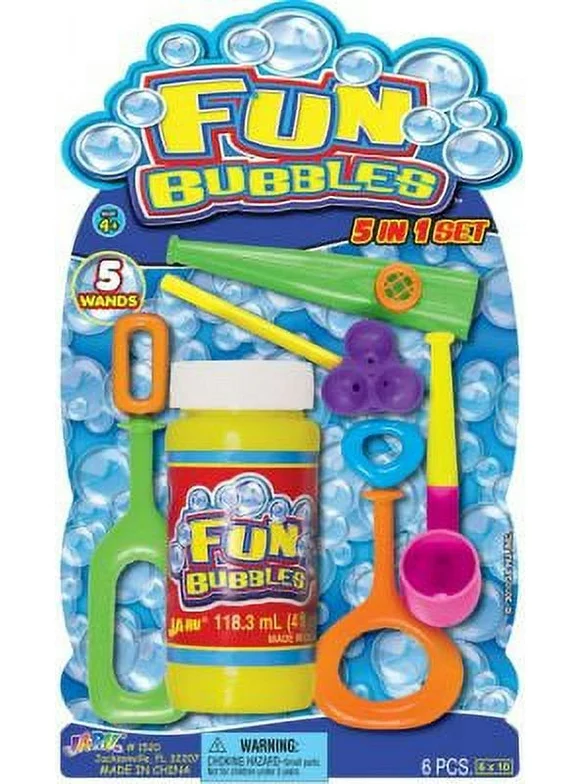 Fun Bubbles Kit, PartNo 1520, by Ja-Ru Inc., Spring, Bubble & Sets, Seasonal, Si