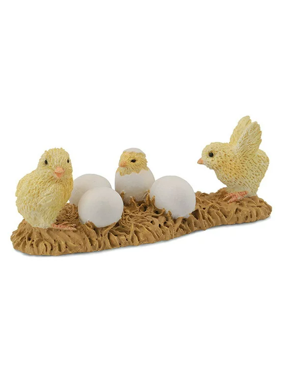CollectA 88480 Chicks Hatching - Realistic Toy Chicken Farm Animal Replica