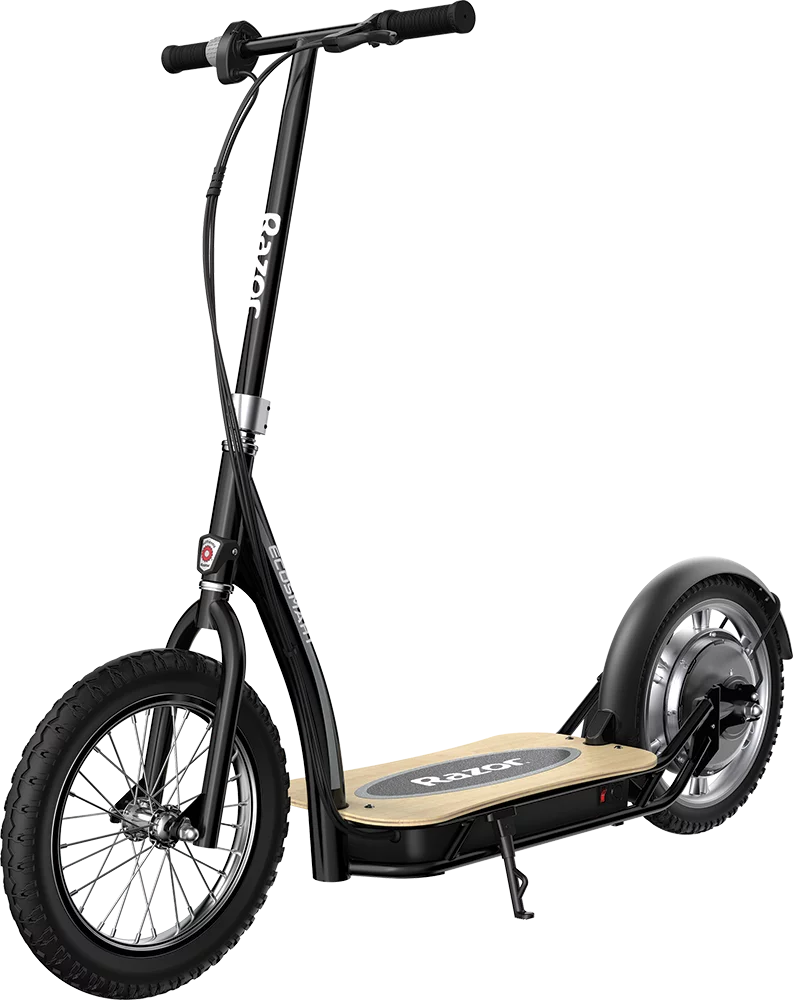 Razor Eco Smart SUP Electric Scooter - Black, for Ages 16+ and up to 220 lbs, 16" Pneumatic Tires, Wide Deck, 350W Hub Motor, Up to 15.5 mph and 15.5-mile Range, 36V Sealed Lead-Acid Battery, Unisex