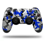 Skin Wrap for Sony PS4 Dualshock Controller Sexy Girl Silhouette Camo Blue (CONTROLLER NOT INCLUDED)